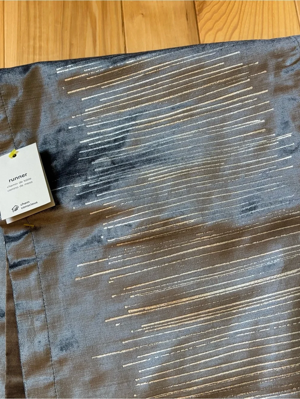 NEW West Elm Luxe Lined Printed Luster Velvet Table Runner 14x90 Inches